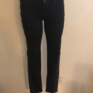 Lovesick black lace jeans